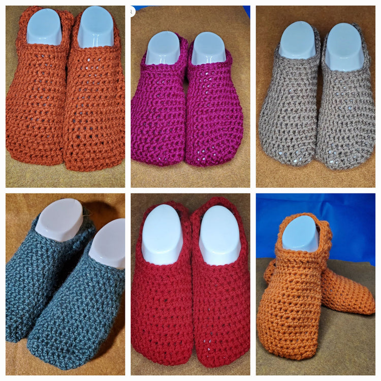 Slippers - Crocheted Cozy Slippers