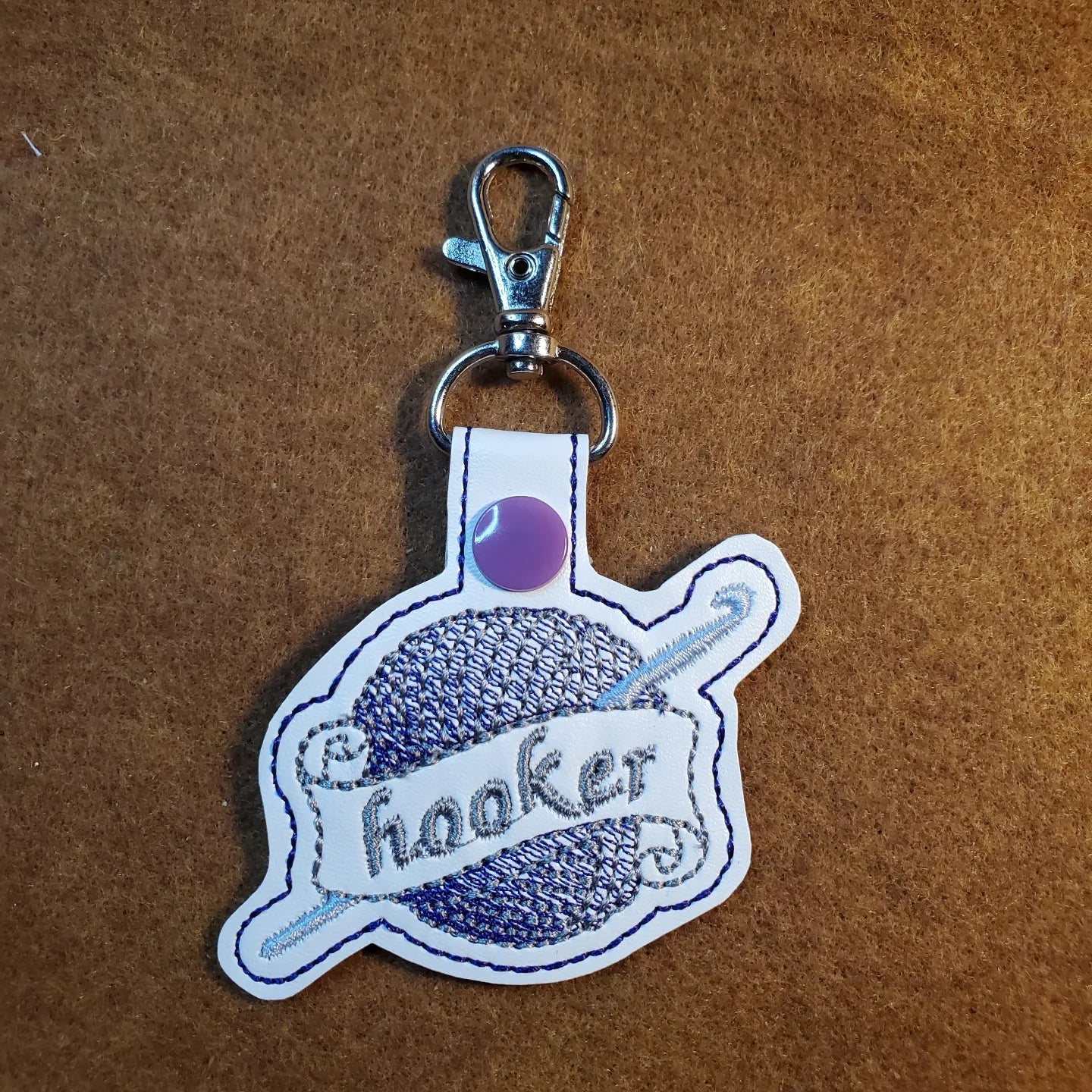 "Hooker" Crochet Theme Key Fob / Back Pack Charm