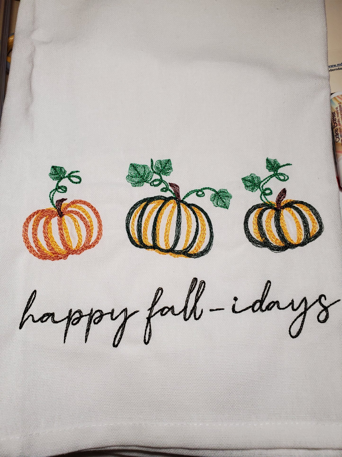 Happy Fall-idays kitchen Towel