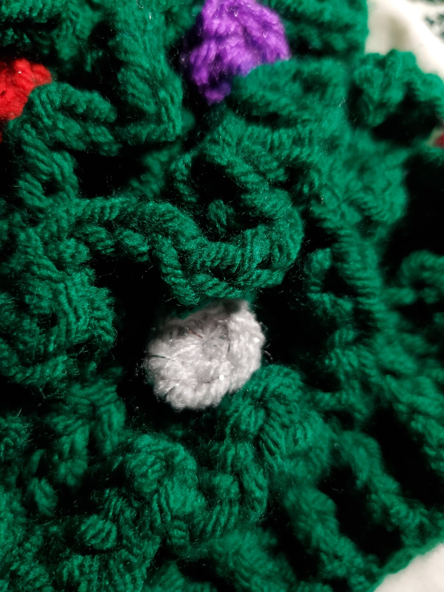 Christmas Tree Hat - crocheted