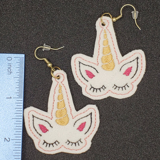 Unicorn lashes French Hook / hanging earrings