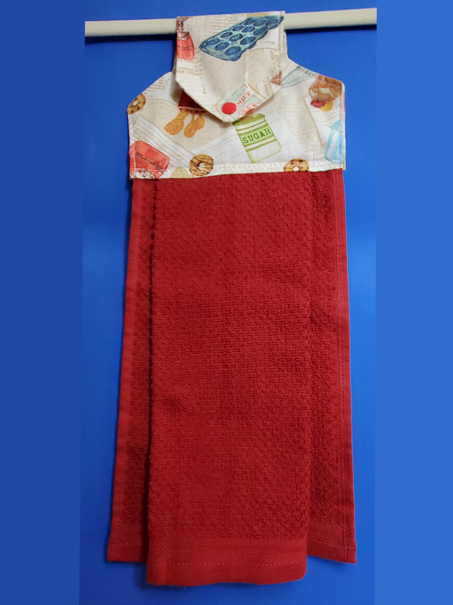Kitchen Towel / Snap Tab hanging towel / Bake Ware