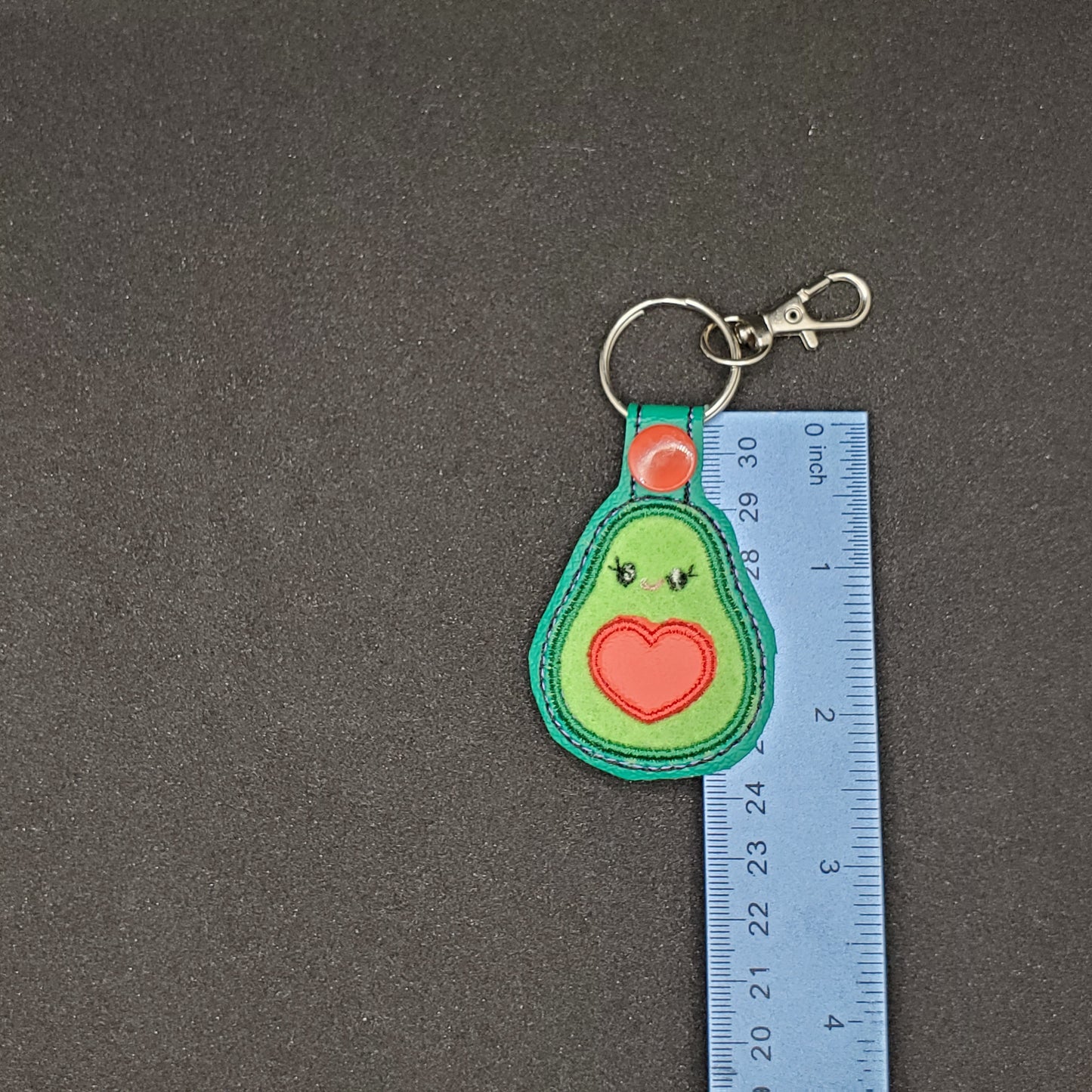 Avocado - Smiling Mini Avocado key chain / backpack charm
