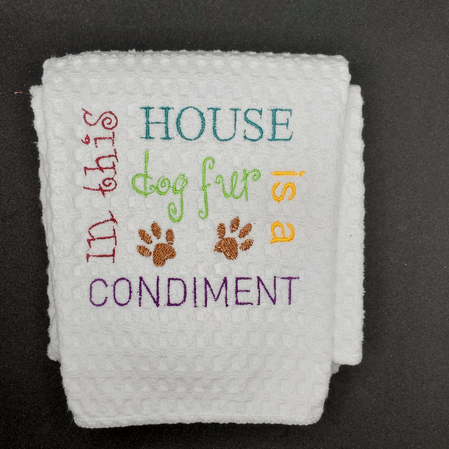 In Our house dog fur is a condiment